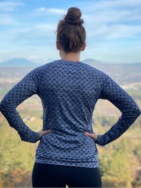 Rabbit Running Purple EZ Rabbitknit Long Sleeve Top Hiking Outdoor      17